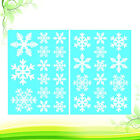 4pcs Snowflake Window Clings Xmas Door Stickers