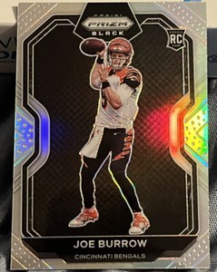 2020 Chronicles Prizm Black Silver JOE BURROW Rookie SP Bengals RC PB-1