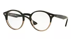 Authentische Ray Ban Brille RB2180-V 5540 grau braun Hornrahmen 47 mm Rx-ABLE - Bild 1 von 2