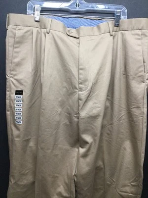 NUEVO CON ETIQUETAS PANTALONES DE VESTIR AXIST CORPORATIVOS CAQUI TOSTADO SUPER SUAVES W40 L30 Foto 1 de 4