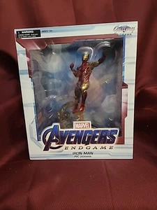 Marvel Avengers End Game Iron Man PVC Display With Base Gallery Diorama SEALED - Picture 1 of 4