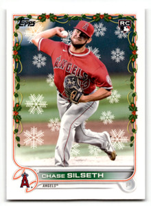 2022 Topps Holiday #HW148 Chase Silseth NM-MT RC Rookie Angels ID:47437
