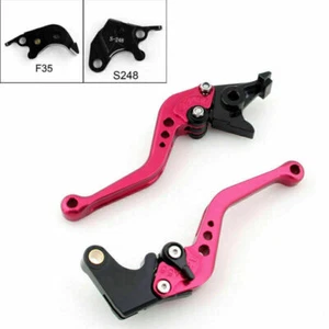 Kurz Brems Kupplungshebel Für Suzuki GSXR600 GSXR750 GSXR 600 750 04-05 Red AH - Picture 1 of 4