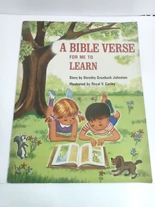 A Bible Verse for Me To Learn Vintage Children's Book of Scripture Moody Bible - Imagen 1 de 18