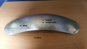 SELLING FAST!!....CAFE RACER UNIVERSAL NEW ALLOY UK MADE MUDGUARD CLASSIC BIKE - Picture 1 of 9