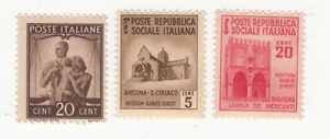 Italy 1945. United Family. Social Republic. Ancona Loggia Sc# 464 RSI 22,24 MNH - Picture 1 of 1