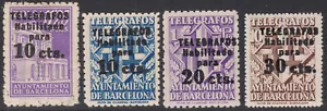 AYUNTAMIENTO BARCELONA TELEGRAFOS ** 17/20 - AÑO 1942 - MNH - LUJO - Picture 1 of 1