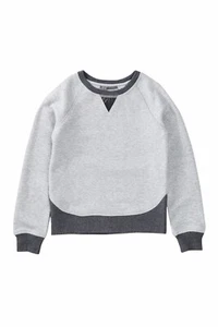 VINCE. French Terry Grays Crew Neck Sweatshirt Pullover Big Girls Size Medium - Picture 1 of 2