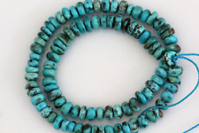 Closeout! Iranian Turquoise Heishi Disc Beads (undyed) 14" Strand- #G349