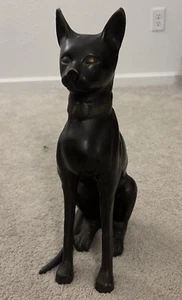 Vintage Egyptian Cat Metal Doorstop 18" Tall - Picture 1 of 2
