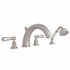 Perrin & Rowe Roman Tub Faucet with Single Function Hand Shower & Lever Handles