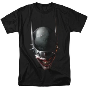 The Joker Batman Who Laughs Head T Shirt Licensed Comic Book Tee Black - Picture 1 of 2