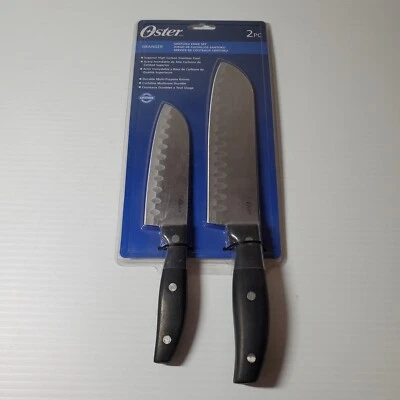 Juego de cuchillos para cubiertos Oster Granger hoja de acero inoxidable 7" 5 pulgadas mango negro  Foto 1 de 4