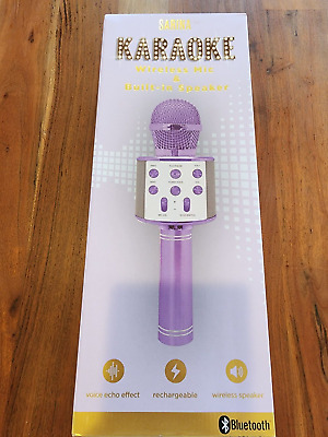 Karaoke Microphone For Kids, Fun Toys Karaoke Machine With Bluetooth - Lavender • 20.34€