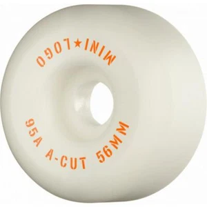POWELL / MINI LOGO - 'A' Cut II - Skateboard Wheels - 56mm 95a - White - Picture 1 of 1