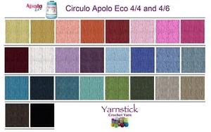 Circulo Apolo Eco 4/4 400g 678m Crochet Cotton Very Thick Thread Yarn Large Cone - Picture 1 of 19