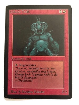 Uthden Troll X (1) Beta MTG - Excellent/Near Mint - *See Scans* - 4RCards - Image 1 of 3