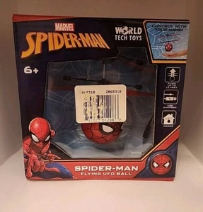 Marvel Spiderman Flying UFO Ball World Tech Toys-NEW - Picture 1 of 2