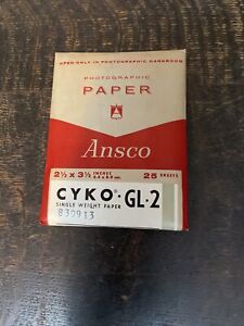 Vintage Ansco photographic Paper Film