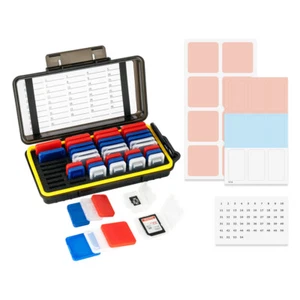 Clear Plastic Memory Card Case Holder Storage for 24 SD SDHC +18 Micro SD MSD TF - Picture 1 of 12