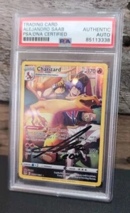 2022 PSA/DNA Alejandro Saab Pokémon Charizard Lost Origin TG03/TG30 Roark Holo - Picture 1 of 11