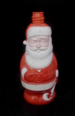 Santa Clause Character Soaky Bubble Bath Bottle 1960s Colgate-Palmolive No Lid - Image 1 of 2