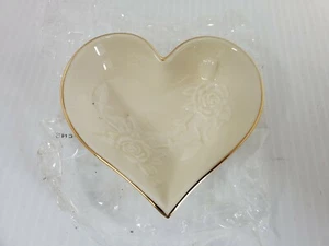 Lenox Rose Heart Plate NEW Handcrafted - Picture 1 of 3