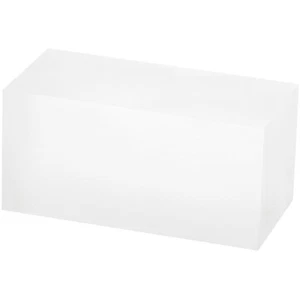 Plymor Frosted Acrylic Rectangular Display Block, 2" H x 2" W x 4" D - Picture 1 of 1
