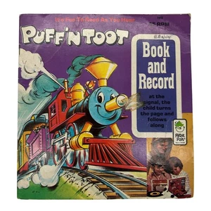 Puff'n Toot Buch und Schallplatte Peter Pan Records 1955 Kindergeschichte - Bild 1 von 4