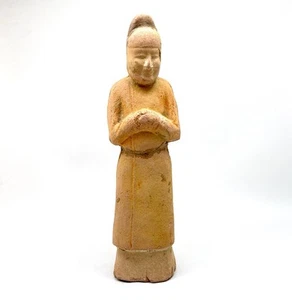 Tang Dynasty Pottery Tomb Figurine w/ Certificate of Antiquity 11in - Picture 1 of 15