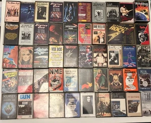 50 x Cassettes Music Tapes Mixed Bundle of 70s/80s Rock  Joblot - Picture 1 of 15