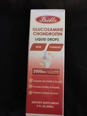 Gotas líquidas de glucosamina condroitina 2000 mg MSM con cúrcuma Foto 1 de 3