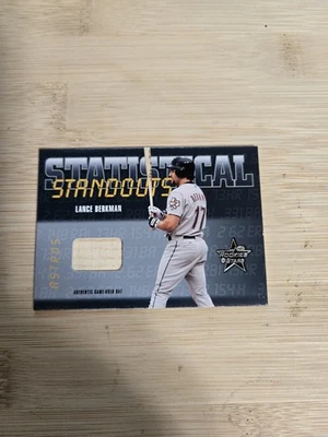 Leaf R&S 2002 * Lance Berkman * Materiales estadísticos destacados #SS-30 ASTROS Foto 1 de 4