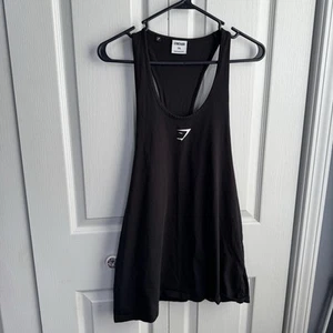 Gymshark Black Logo Tank Top Mens Racerback Pullover Size XXL - Picture 1 of 5