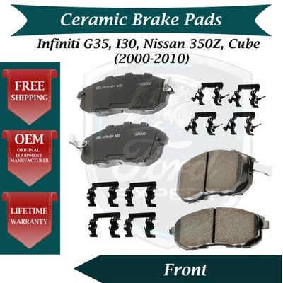 Kit de pastillas de freno delanteras de cerámica ACDelco OEM para Infiniti Nissan 2000-2010 guerra de 10 años Foto 1 de 4