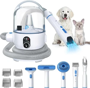Kit de aspiradora de aseo de mascotas 5 en 1 Kit de aseo de mascotas con taza de polvo de 2,0 L para desprendimiento - Imagen 1 de 12