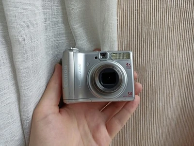 🔥Canon PowerShot A530 Silver 5.0MP digital compact camera🔥WORKing FULL set🔥 - Image 1 of 4