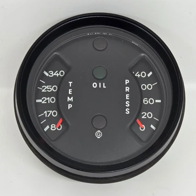 Medidor de temperatura/presión de aceite Porsche 911 930 VDO 1977 - RARO 911.641.107.31 Foto 1 de 4