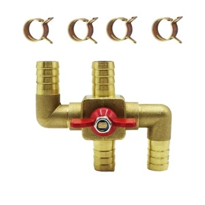 Heater Core Bypass Valve 4-Way Solid Brass Automobile Integrated Manual - Picture 1 of 6