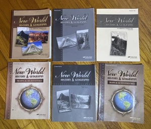 Abeka History Series New World History & Geography Text + Keys & Other Books - Picture 1 of 12