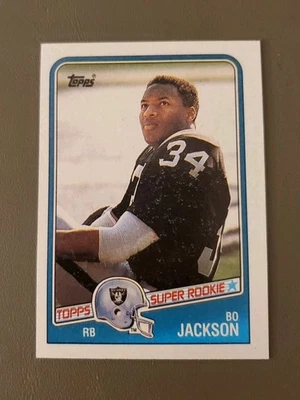 1988 Topps Football Bo Jackson #327  RC  NM but OC - Image 1 of 2