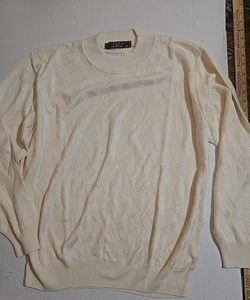 Mens Sweater XL Cotton Blend Protege Vintage Light textured - Picture 1 of 16