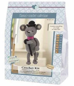 Kit de ganchillo hecho a mano Gentleman Elliot Mouse - Imagen 1 de 1