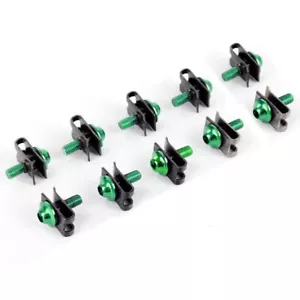 10PCS Motorcycle Fairing Body Bolt Kit Screw Fastener Clip Nut For Honda Suzuki - Picture 1 of 3