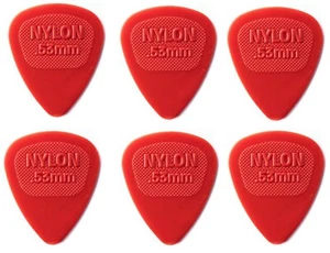 LOT DE 6 MEDIATORS DUNLOP NYLON MIDI - 0.53 - 443R53 - Picture 1 of 4