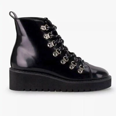 Botín de cuña negro con cordones Wanted Hunter Alpine Combat talla 5,5 Foto 1 de 4