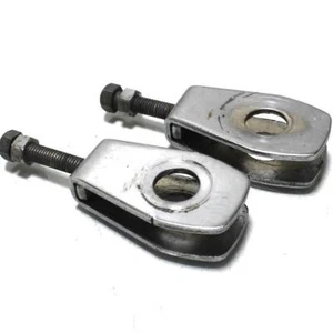 2002 02 SUZUKI SAVAGE 650 LS650 SWINGARM BELT ADJUSTER SET PAIR - Picture 1 of 5