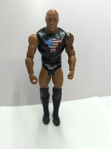 WWE Wrestling THE ROCK Flag Brahma Bull Shirt 7" Actionfigur Mattel 2017 - Bild 1 von 4