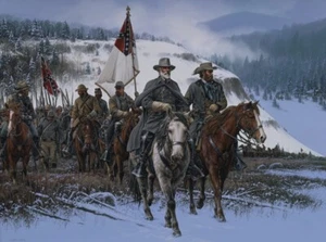 RETURN TO CLARK’S MOUNTAIN ROBERT E LEE LTD ED AP PRINT BY JOHN PAUL STRAIN - Picture 1 of 1