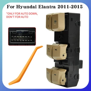 Interruptor de ventana de puerta principal conductor beige 93570-3X000 para Hyundai Elantra 2011-2015 - Imagen 1 de 12
